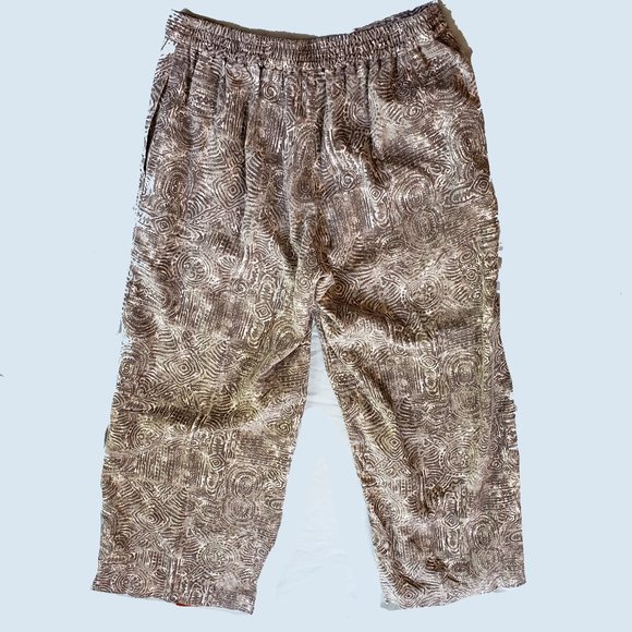 Womens Tribal Print Wide Leg Pants by Coldwater Size Medium - Picture 2 of 6